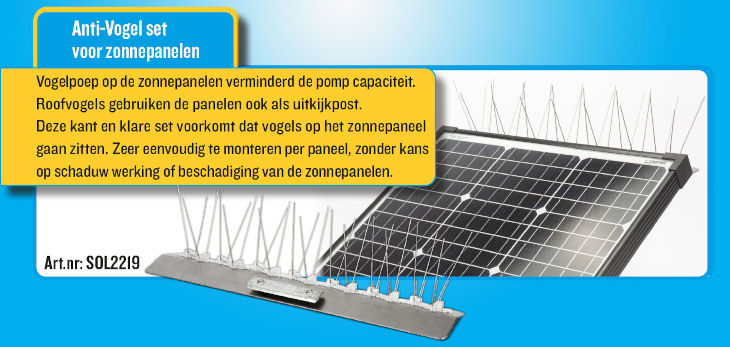 Poortman solar vogel afschrik set 2020 - Poortman Solar drinkbakken