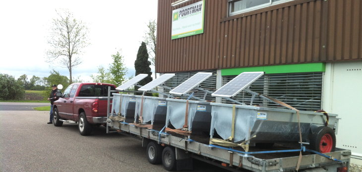 Eigen transport poortman solar drinkbakken - Poortman Solar drinkbakken